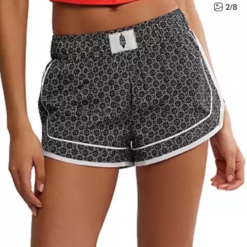 New, FP Movement Starburst Geo-Black Com Shorts